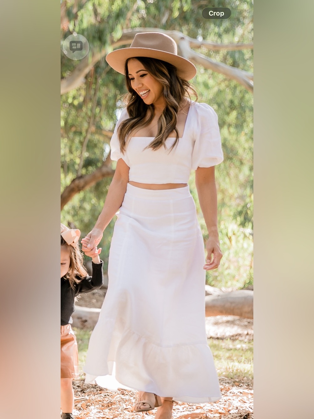 Reformation White Maxi Skirt with Flowing Silhouette